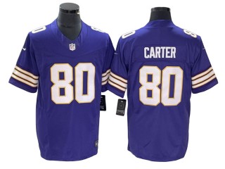 Minnesota Vikings #80 Cris Carter Purple Classic Vapor F.U.S.E. Limited Jersey