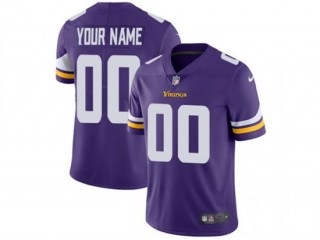 Custom Minnesota Vikings Purple Vapor Limited Jersey