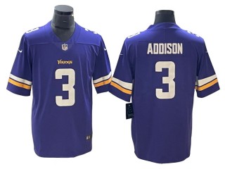 Minnesota Vikings #3 Jordan Addison Purple Vapor Limited Jersey