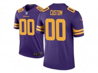 Custom Minnesota Vikings Purple Color Rush Limited Jersey
