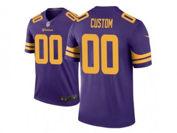 Custom Minnesota Vikings Purple Color Rush Limited Jersey
