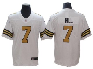 New Orleans Saints #7 Taysom Hill White Color Rush Vapor Limited Jersey