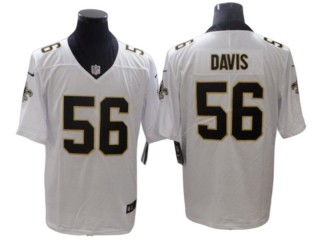 New Orleans Saints #56 Demario Davis White Vapor Limited Jersey