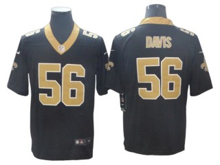 New Orleans Saints #56 Demario Davis Black Vapor Untouchable Limited Jersey