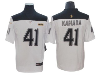 New Orleans Saints #41 Alvin Kamara White City Edition Vapor Limited Jersey