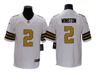 New Orleans Saints #2 Jameis Winston White Color Rush Limited Jersey