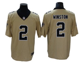 New Orleans Saints #2 Jameis Winston Gold Inverted Limited Jersey