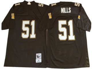 M&N New Orleans Saints #51 Sam Mills Black Legacy Jersey