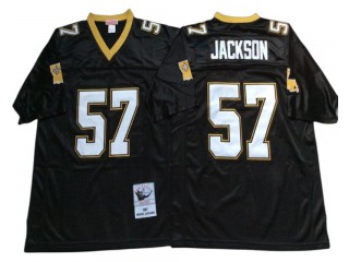 M&N New Orleans Saints #57 Rickey Jackson Black Legacy Jersey