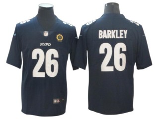 New York Giants #26 Saquon Barkley Navy City Edition Limited Jersey