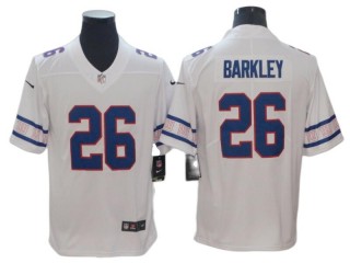 New York Giants #26 Saquon Barkley White Team Logo Vapor Limited Jersey