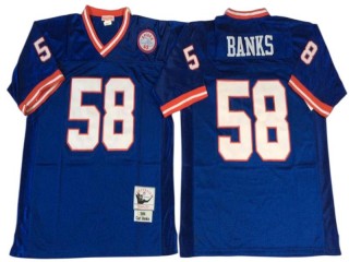 M&N New York Giants #58 Carl Banks Royal 1986 Legacy Jersey