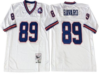 M&N New York Giants #89 Mark Bavaro White 1986 Legacy Jersey