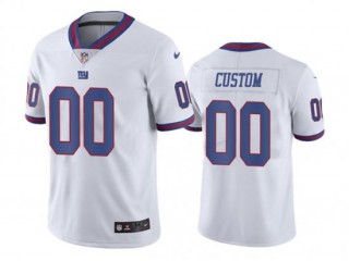 Custom New York Giants White Color Rush Limited Jersey