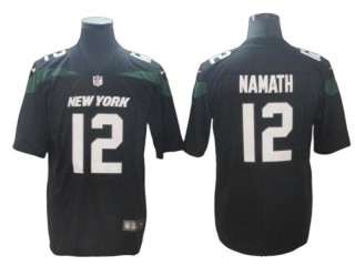 New York Jets #12 Joe Namath Black Vapor Limited Jersey