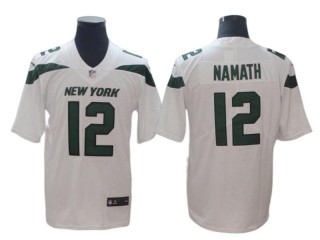 New York Jets #12 Joe Namath White Vapor Limited Jersey