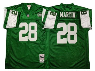 M&N New York Jets #28 Curtis Martin Green Legacy Jersey