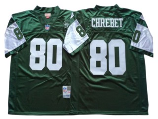 M&N New York Jets #80 Wayne Chrebet Green Legacy Jersey