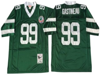 M&N New York Jets #99 Mark Gastineau Green Legacy Jersey