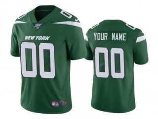 Custom New York Jets Green Vapor Limited Jersey