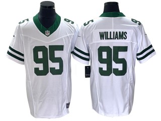 New York Jets #95 Quinnen Williams White Legacy Vapor F.U.S.E. Limited Jersey