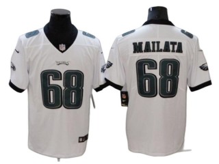 Philadelphia Eagles #68 Jordan Mailata White Vapor Limited Jersey