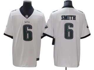 Philadelphia Eagles #6 DeVonta Smith White Vapor Limited Jersey