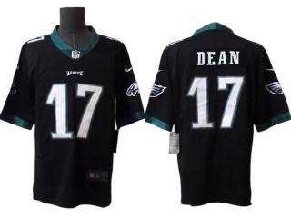 Philadelphia Eagles #17 Nakobe Dean Black Vapor Limited Jersey 