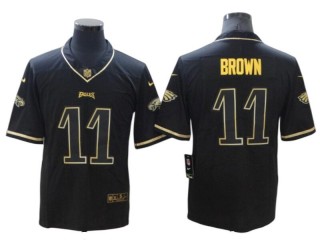 Philadelphia Eagles #11 A.J. Brown Black Gold Limited Jersey