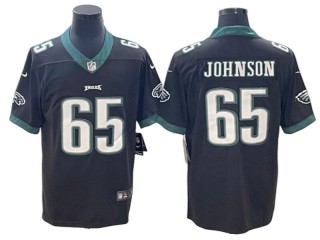  Philadelphia Eagles #65 Lane Johnson Black Vapor Limited Jersey
