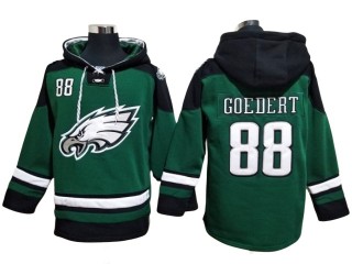 Philadelphia Eagles Green Lace-Up Pullover Hoodie