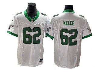 Philadelphia Eagles #62 Jason Kelce White Alternate Vapor F.U.S.E. Limited Jersey
