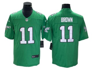 Philadelphia Eagles #11 A.J. Brown Kelly Green Vapor Limited Jersey