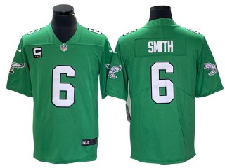 Philadelphia Eagles #6 DeVonta Smith Kelly Green Vapor Limited Jersey