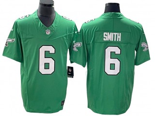 Philadelphia Eagles #6 DeVonta Smith Kelly Green Alternate Vapor F.U.S.E. Limited Jersey