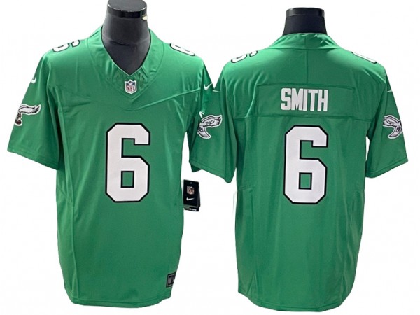 Philadelphia Eagles #6 DeVonta Smith Kelly Green Alternate Vapor F.U.S.E. Limited Jersey