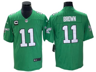 Philadelphia Eagles #11 A.J. Brown Kelly Green Vapor Limited Jersey
