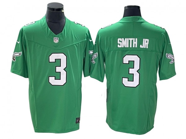 Philadelphia Eagles #3 Nolan Smith Jr Kelly Green Alternate Vapor F.U.S.E. Limited Jersey