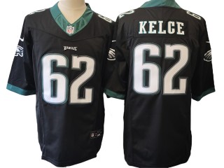 Philadelphia Eagles #62 Jason Kelce Black Vapor F.U.S.E. Limited Jersey