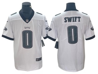 Philadelphia Eagles #0 D'Andre Swift White Vapor Limited Jersey