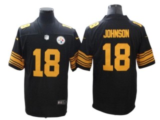 Pittsburgh Steelers #18 Diontae Johnson Black Rush Limited Jersey