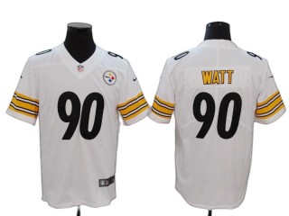 Pittsburgh Steelers #90 T.J. Watt White Vapor Limited Jersey