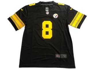 Pittsburgh Steelers #8 Kenny Pickett Black Rush Limited Jersey
