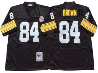 M&N Pittsburgh Steelers #84 Antonio Brown Black Legacy Jersey