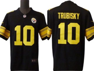 Pittsburgh Steelers #10 Mitch Trubisky Black Rush Limited Jersey