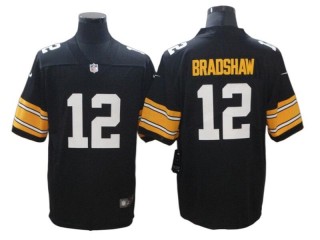 Pittsburgh Steelers #12 Terry Bradshaw Black Alternate Vapor Limited Jersey