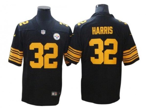 Pittsburgh Steelers #32 Franco Harris Black Rush Limited Jersey