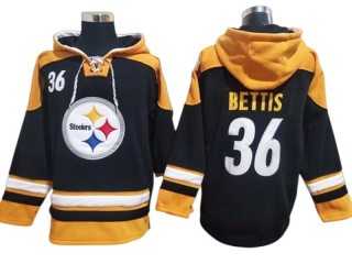 Pittsburgh Steelers #36 Jerome Bettis Black Hoodie