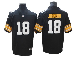 Pittsburgh Steelers #18 Diontae Johnson Alternate Black Vapor Limited Jersey