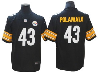 Pittsburgh Steelers #43 Troy Polamalu Black Vapor Limited Jersey